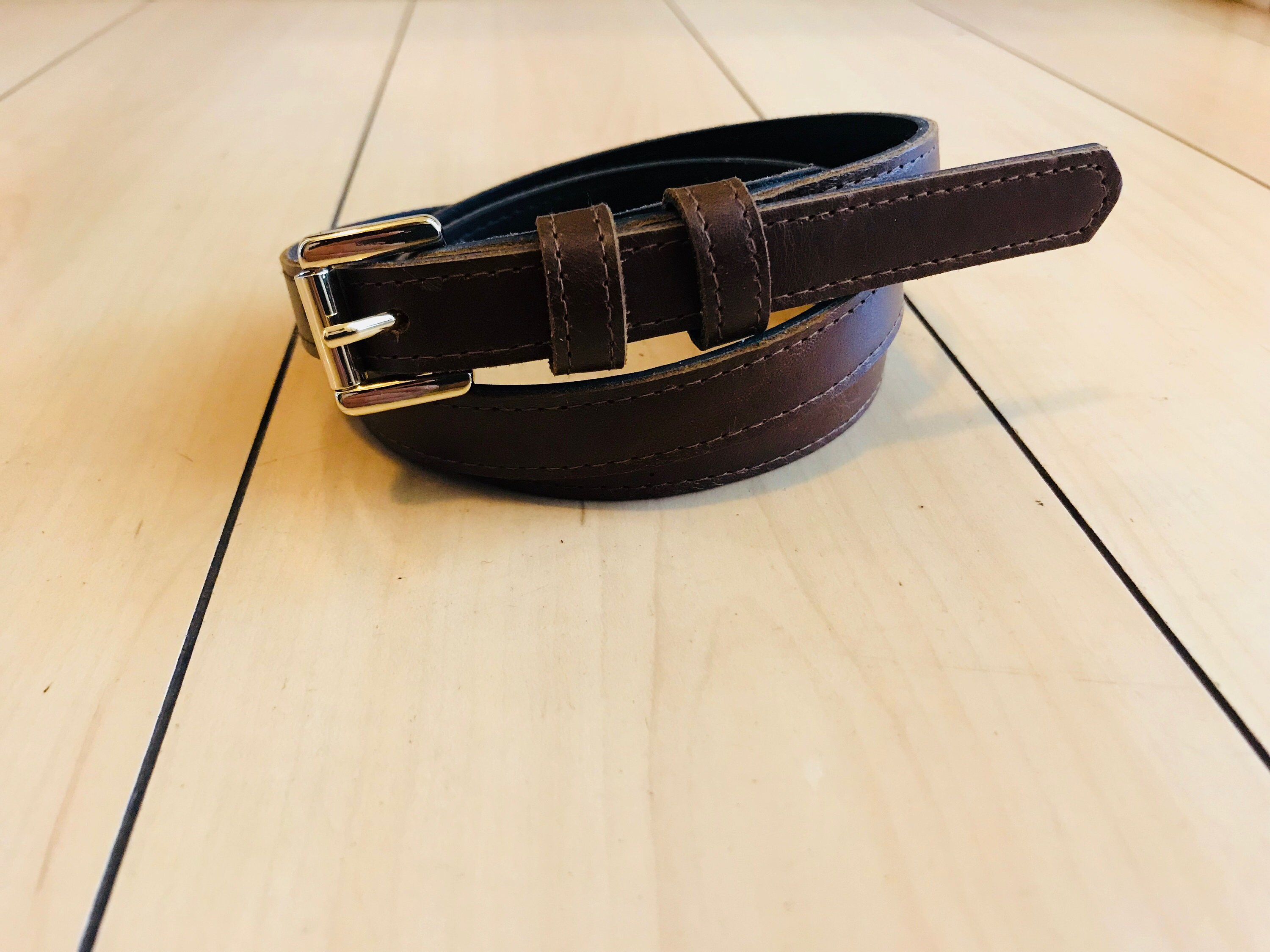 Vintage 1940's'50s Skinny Mens Leather Belts Etsy Australia