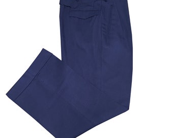 Swankys Vintage 40s-50s Buckle Back Navy Trousers