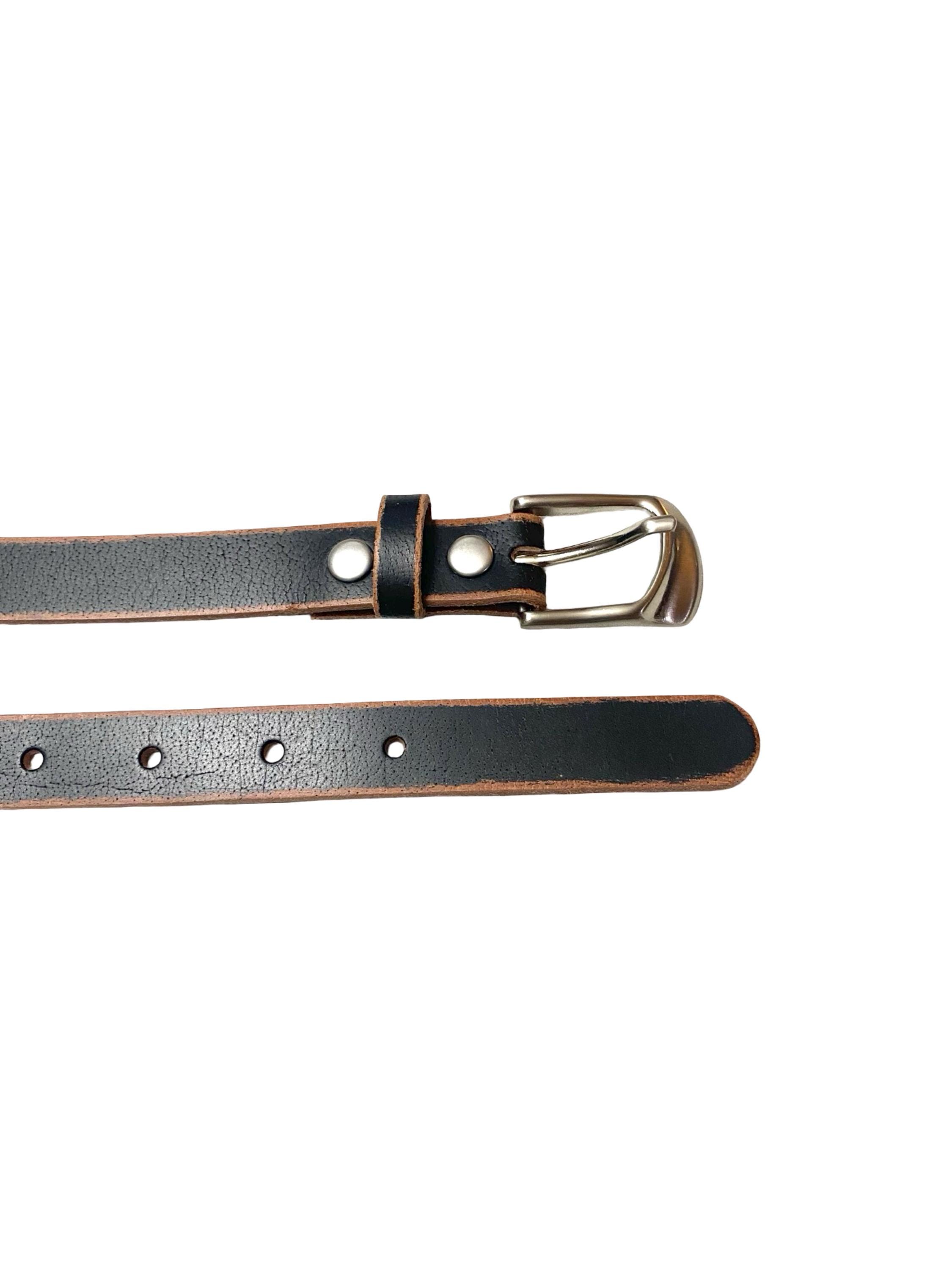 1950's VINTAGE SKINNY BELT ロカビリー　スキニーベルト Vintage 1940's-'50s Skinny Mens GENUINE LEATHER Belt 