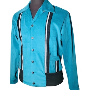 Mens Rockabilly Swankys VTG 1950&#39;s Blue Sport Gaucho S-2X