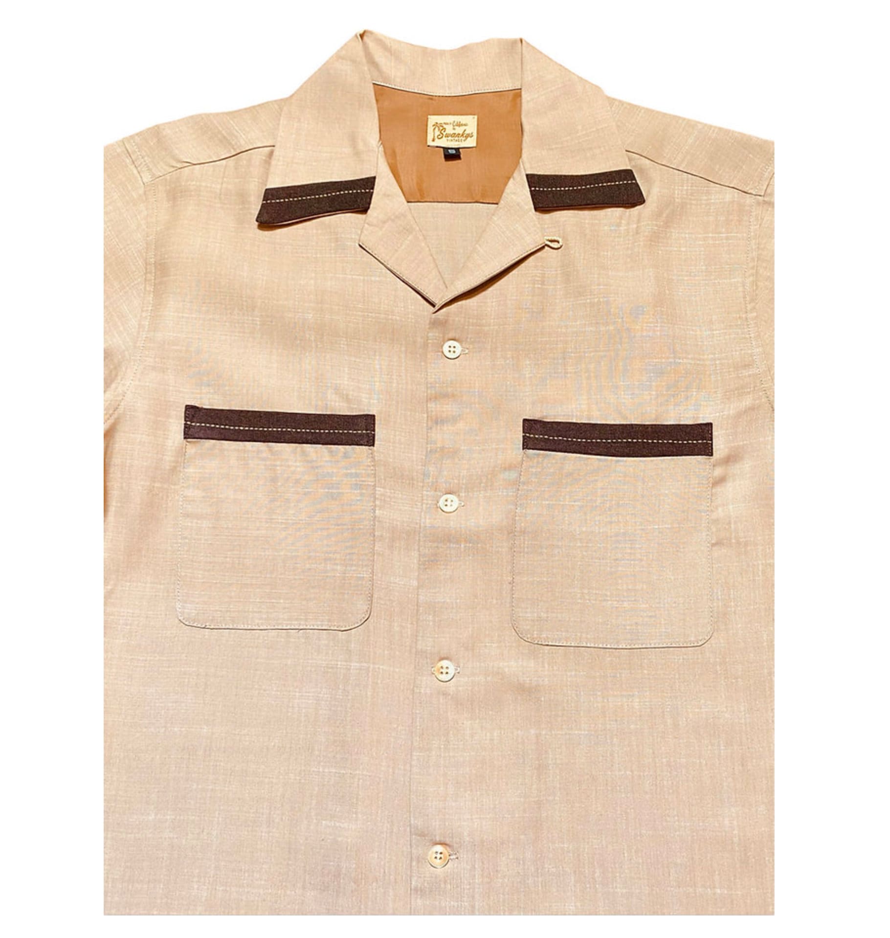 The Rambler Long Sleeve Vintage 50's Fleck Linen/rayon/cotton