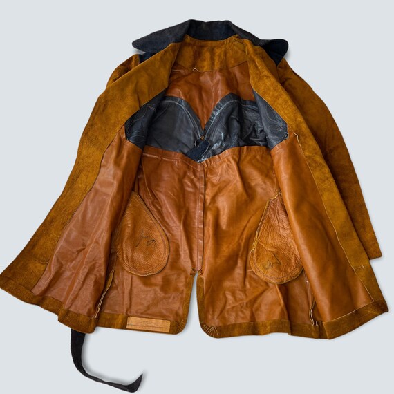 EAST WEST LEATHER vintage leather jacket hippie custo… Gem