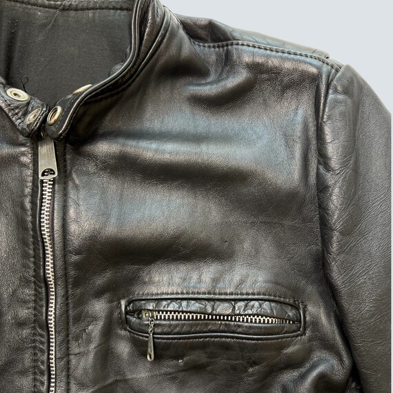 vintage leather jacket HARLEY DAVIDSON motorcycle bik… - Gem