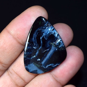 Cabochão de Pietersita, Cabochão Natural de Pietersita Azul Fogo, Padrão Atraente de Pietersita Natural, Pingente de Pietersita 38,60 Cts