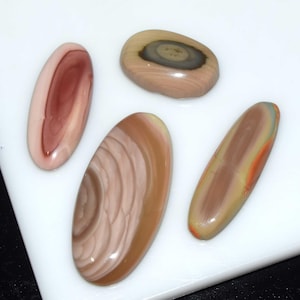 Natural Imperial Jasper Cabochon Loose Gemstones 4 Pcs Lot, Natural Imperial Jasper Cabochon For Pendant , Ring, Bracelet Wholesale Lot