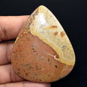 Cabochão de pera com jaspe de café natural enorme, cabochão de pera com pedras preciosas soltas, joias de jaspe de café, jaspe de café