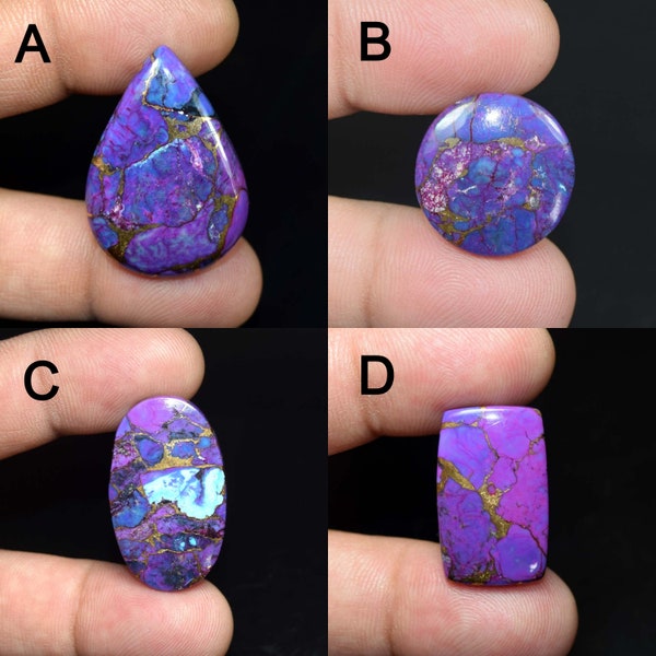 Lot En Gros De Cabochons Turquoise Mohave AA++ Forme Ovale – Pierres Précieuses Naturelles, Qualité Excellente