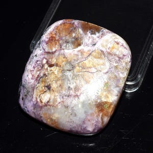 Natürlicher Charoit Cabochon – seltener lila Heilstein zur Schmuckherstellung | Natürlicher Charoit Edelstein Sammlerstück