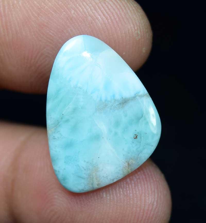 12.80カラット天然ラリマーカボション、ドミニカ産ブルールース