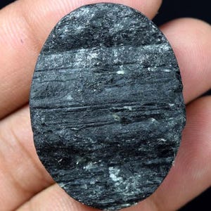 ブラックトルマリンカボション、天然ブラックトルマリンカボションルースジェムストーン、プロテクションストーン、ルートチャクラストーン、クリスタルヒーリング