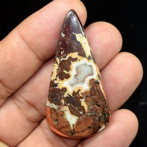 Cabochon 90,00 cts natuurlijke zeldzame koperen dolomietpeer cabochon losse edelsteen, koperdolomiet cabochon voor sterlingzilveren hangerring