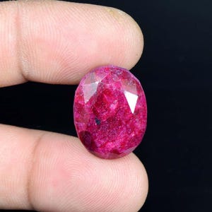 Piedra preciosa suelta de rubí africano natural de corte ovalado para anillo, colgante, pulsera, ideal para hacer anillos de rubí, colgantes de rubí, collares de rubí, rubí