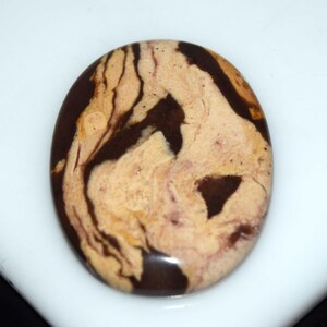 Pietra preziosa sciolta cabochon di diaspro zebra naturale, pietra preziosa per la creazione di gioielli curativi fatti a mano, regalo per lei, avvolto in filo da 64,00 ct