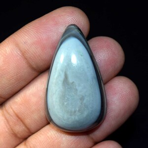 Blaues Auge Opal Cabochon Flat Back Eye Opal Healing Crystal Blue Eye Stone 85.00 Ct. Opal Edelstein Polish Cabochon Schutzstein