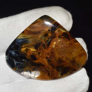 Express gouden vuur-pietersiet cabochon, natuurlijke vuur-pietersiet, natuurlijke pietersiet-peer cabochon edelsteen, pietersiet voor hanger 62,35 kt