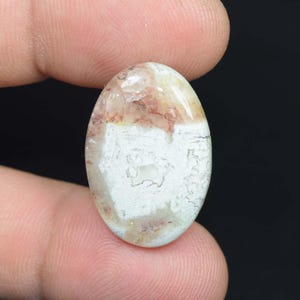 Agate folle dentelle, cabochon ovale agate folle dentelle de créateur naturel, pierres précieuses lâches agate dentelle folle, pendentif agate dentelle folle 16,20 cts