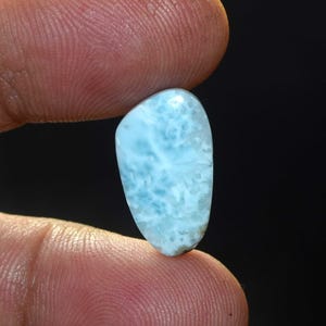 Cabochon de larimar naturel, pierre précieuse de larimar, pierre précieuse de cabochon de larimar naturel dominicain, pierre semi-précieuse de pectolite 9,40 cts