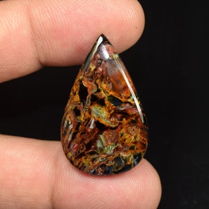 Cabochão de Pietersite, Cabochão de Pêra Pietersite Natural Pedra Preciosa Solta, Cabochão de Pietersite Natural, Pietersite, Pingente de Pietersite 24,40 Cts