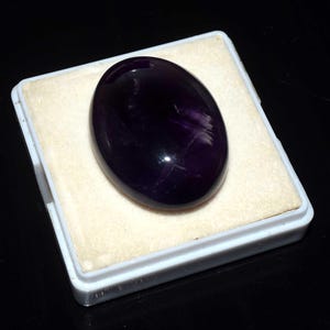 Cabujón de amatista natural grande, ancho, morado oscuro, forma ovalada, piedra preciosa suelta, cristal de amatista curativo, amatista africana, amatista 93,80 cts
