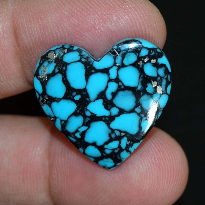 Spiderweb Turquoise Howlite Nuggets – 1/2 Lb Pre-Drilled 25mm-50mm Beads For Jewelry