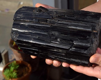 3100 gram / 6,83 lbs, 15.500 karaat extra grote zwarte toermalijn brok, natuurlijke rauwe zwarte toermalijn helende bescherming Crystal Art Decor
