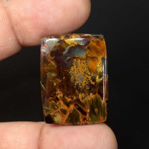 Goldenes Feuer Pietersit Cabochon, Natürliches Feuer Pietersit Cabochon Edelstein, Natürlicher Pietersit Cabochon, Designer Pietersit 40.60 Ct