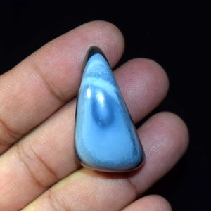 Blaues Auge Opal Cabochon Flat Back Eye Opal Healing Crystal Blue Eye Stone 88.00 Ct. Opal Edelstein Polish Cabochon Schutzstein