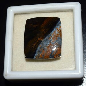 Cabochon di Pietersite, splendido cabochon di Pietersite naturale a forma di cuscino, pietra preziosa sfusa, cabochon di Pietersite naturale da 35,00 ct.