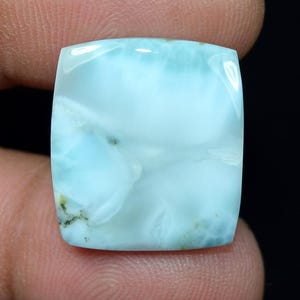 Pierres précieuses naturelles de larimar 19,05 ct | Rare cabochon de larimar bleu | Cristal de guérison en vrac | Fourniture de fabrication de bijoux | Pierre des Caraïbes