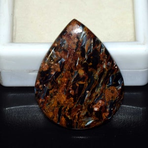 Bellissimo modello Pietersite Cabochon, Pietersite Naturale Cabochon Pietra Preziosa Sfusa 34,00 Cts, Pietra Pietersite Naturale di Design per Ciondolo