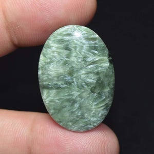22,90 cts Russische serafiniet ovale cabochon, natuurlijke Russische serafiniet losse edelsteen, Russische serafiniet sieraden, ring serafiniet