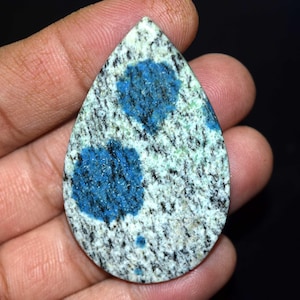 K2 Jasper, pietra preziosa sfusa cabochon di diaspro K2 naturale con fondo piatto, cabochon di diaspro K2 naturale a forma di pera da 73,20 ct, ideale per pendenti e bracciali.