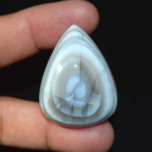 Blaues Auge Opal Cabochon Flat Back Eye Opal Healing Crystal Blue Eye Stone 88,60 Ct. Opal Edelstein Polish Cabochon Schutzstein