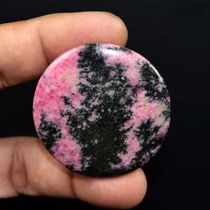 Cabochon di rodonite, cabochon di rodonite rosa rossastra naturale, pietra preziosa di rodonite, gioielli in rodonite, ciondolo in rodonite, pietra preziosa 109,35 ct