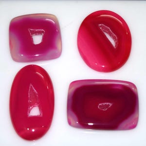 Piedra preciosa suelta de drusa rosa natural encantadora para collar con colgante, drusa para hacer joyas, pieza única, lote de 4 drusas de colores