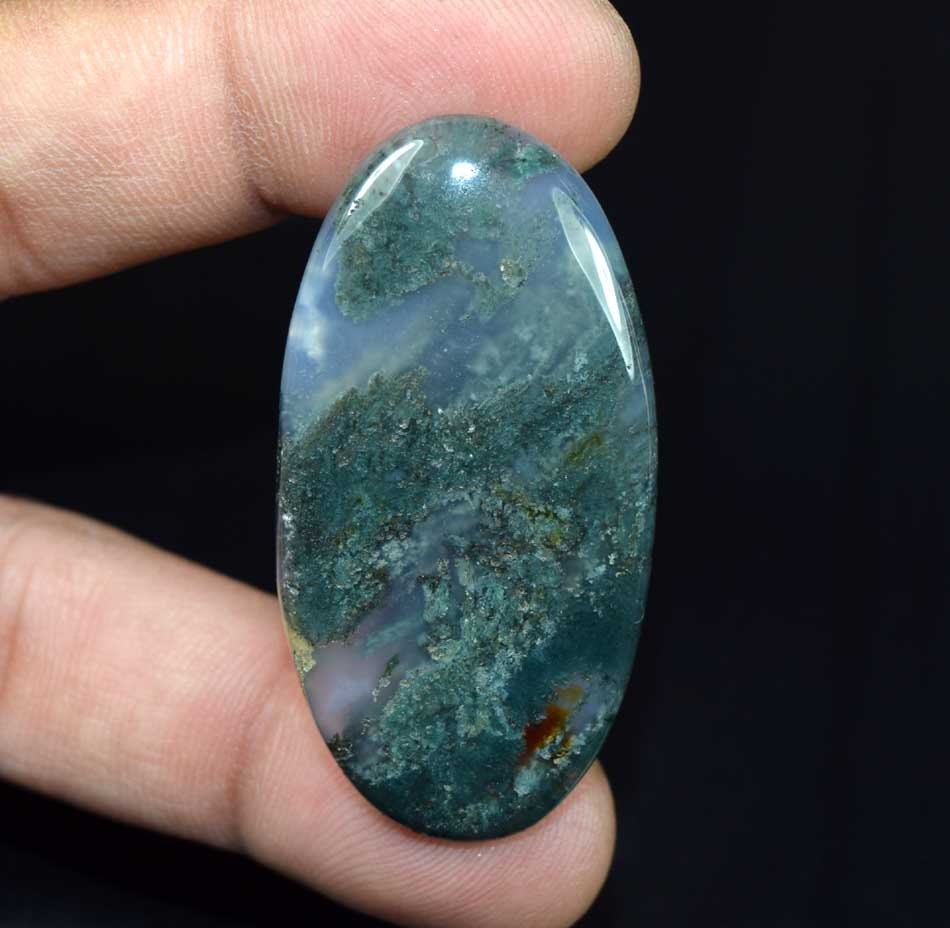 MOSS AGATE 100% Natural Moss Agate Cabochon Loose Gemstone | Etsy