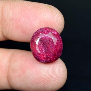Piedra preciosa suelta de rubí africano natural de corte ovalado para anillo, colgante, pulsera, ideal para hacer anillos de rubí, colgantes de rubí, collares de rubí, rubí