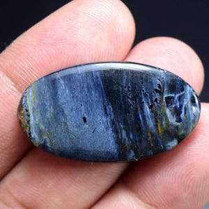 Cabochão de pietersita com padrão elegante, cabochão de pietersita natural, pedra preciosa de pietersita natural, cabochão de pietersita para pingente 30,00 cts