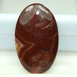 Agate folle dentelle, cabochon ovale agate folle dentelle de créateur naturel, pierres précieuses lâches agate dentelle folle, pendentif agate dentelle folle 22,80 cts