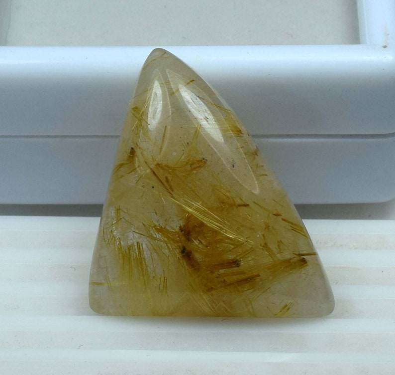 GOLDEN RUTILE QUARTZ 100/% Natural Golden Rutile Cabochon Loose Gemstone For Wire Wrapping Jewelry Rutile Pendant Rutile Ring Jewelry IN160