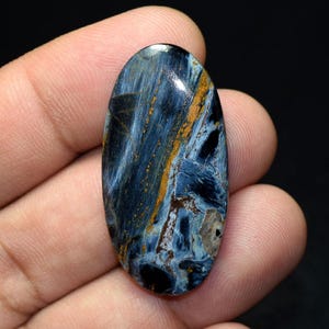 Pietersita Cabochão, Designer Natural Pietersita Oval Cabochão Pedra Preciosa Solta, Padrão Atraente Pedra Pietersita Natural 28,00 Cts