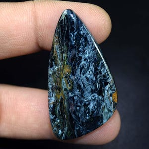 Cabochão de pietersita com design elegante, cabochão de pietersita natural com formato extravagante, pedra preciosa solta, pedra de pietersita 100% natural 40,00 Ct