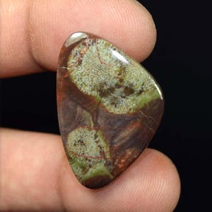 Cabochon di riolite a fungo, cabochon di riolite a fungo naturale al 100%, pietra preziosa sciolta da 23,00 ct, per realizzare splendidi pendenti.