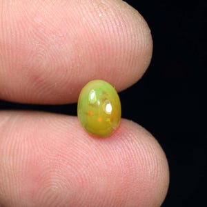 Opale, pietra preziosa opale, cabochon opale, fuoco naturale opale etiope ovale cabochon pietra preziosa sciolta, opale etiope naturale, opale Welo 1,10 ct