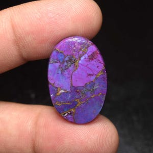 Turchese Mojave viola ramato, pietra preziosa sfusa cabochon di turchese Mojave, gioielli in turchese, turchese Mojave viola di forma ovale 21,20 ct