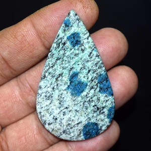 K2 Jasper, pietra preziosa sfusa cabochon di diaspro K2 naturale con fondo piatto, cabochon di diaspro K2 naturale a forma di pera da 66,90 ct, ideale per pendenti e bracciali.