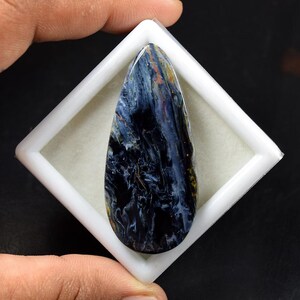 Bellissimo cabochon di Pietersite a forma di pera, pietra preziosa sciolta naturale di Pietersite a forma di pera, pietra di Pietersite naturale al 100% da 50,25 ct