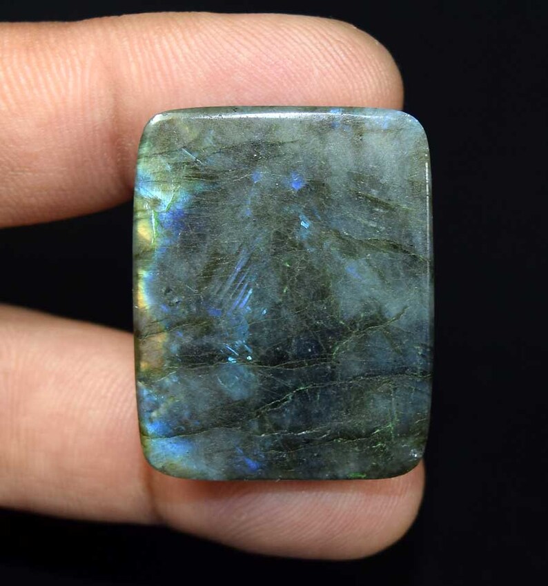 Natural Labradorite Cushion Shape Full Flashy Fire Screaming Carving Labradorite Loose Gemstone Carved 76.65 Cts Labradorite Pendant