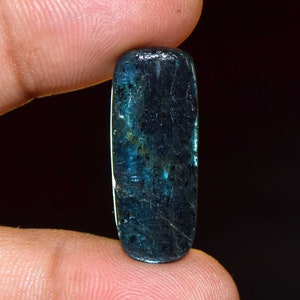Cabujón de cianita azul natural de 20,00 ct. Piedra preciosa rectangular suelta para joyería. Cristal de cianita de calidad AAA, gema coleccionable.