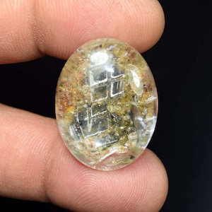 43,55 Cts Natürliche Lodolith Garten Quarz Oval Cabochon lose Edelstein